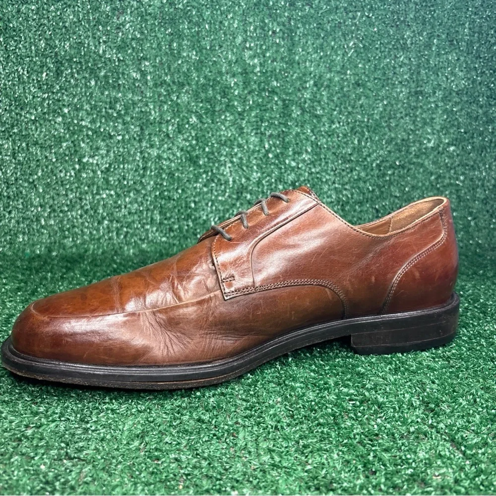 Vintage Bostonian Italy Oxfords Dress Shoes Size 11 Wide Brown Leather‎